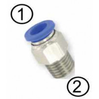 Raccordo dritto maschio